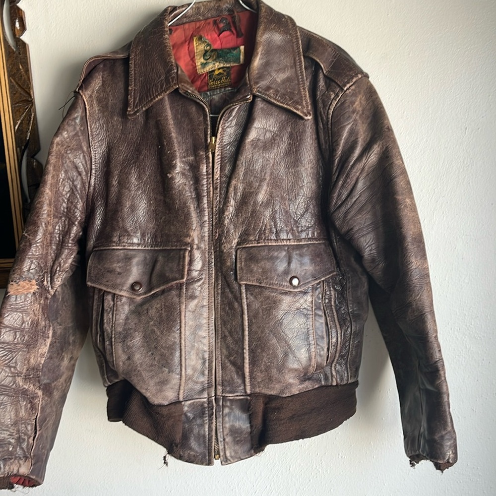 Vintage Authentic Horse Hide Outerwear Jacket.